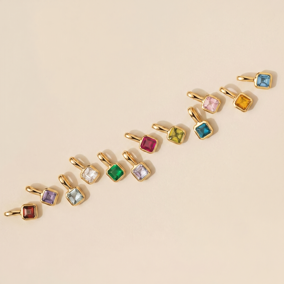 Birthstones by month from January to December