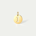 The Silhouette Initial Disc Charm