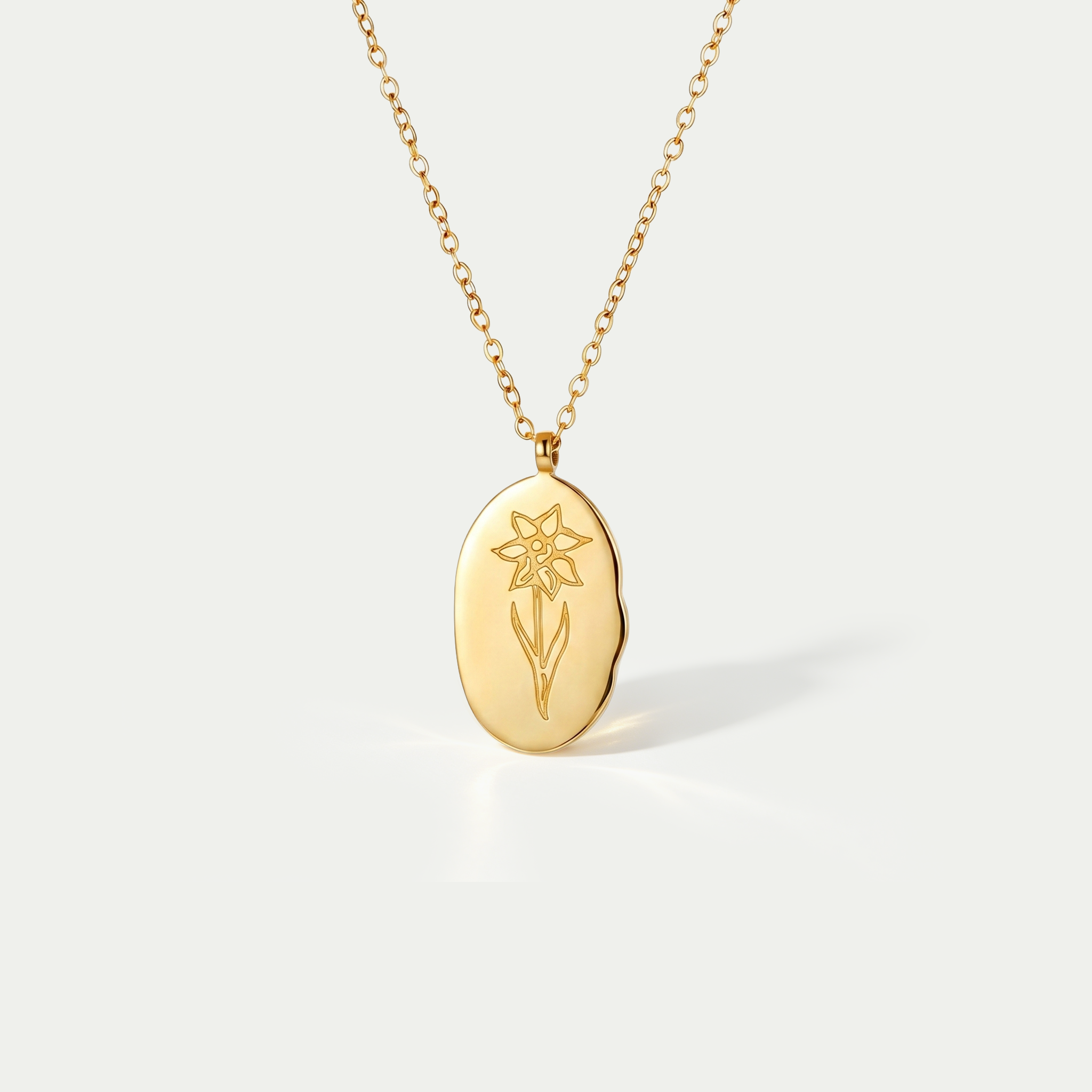 The Botanical Month Flower Pendant Necklace