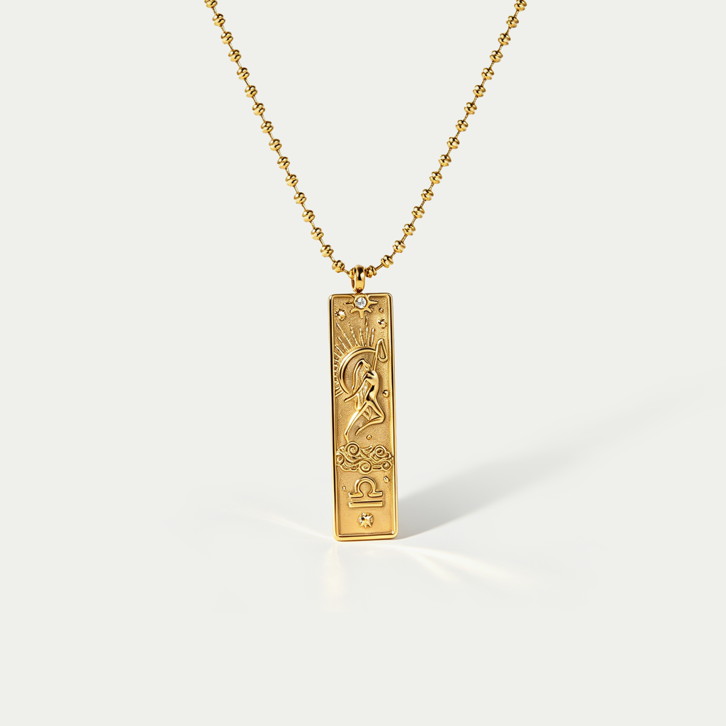 The Zodiac Arcana Tarot Necklace | 18K Gold Plated Cosmic Talisman
