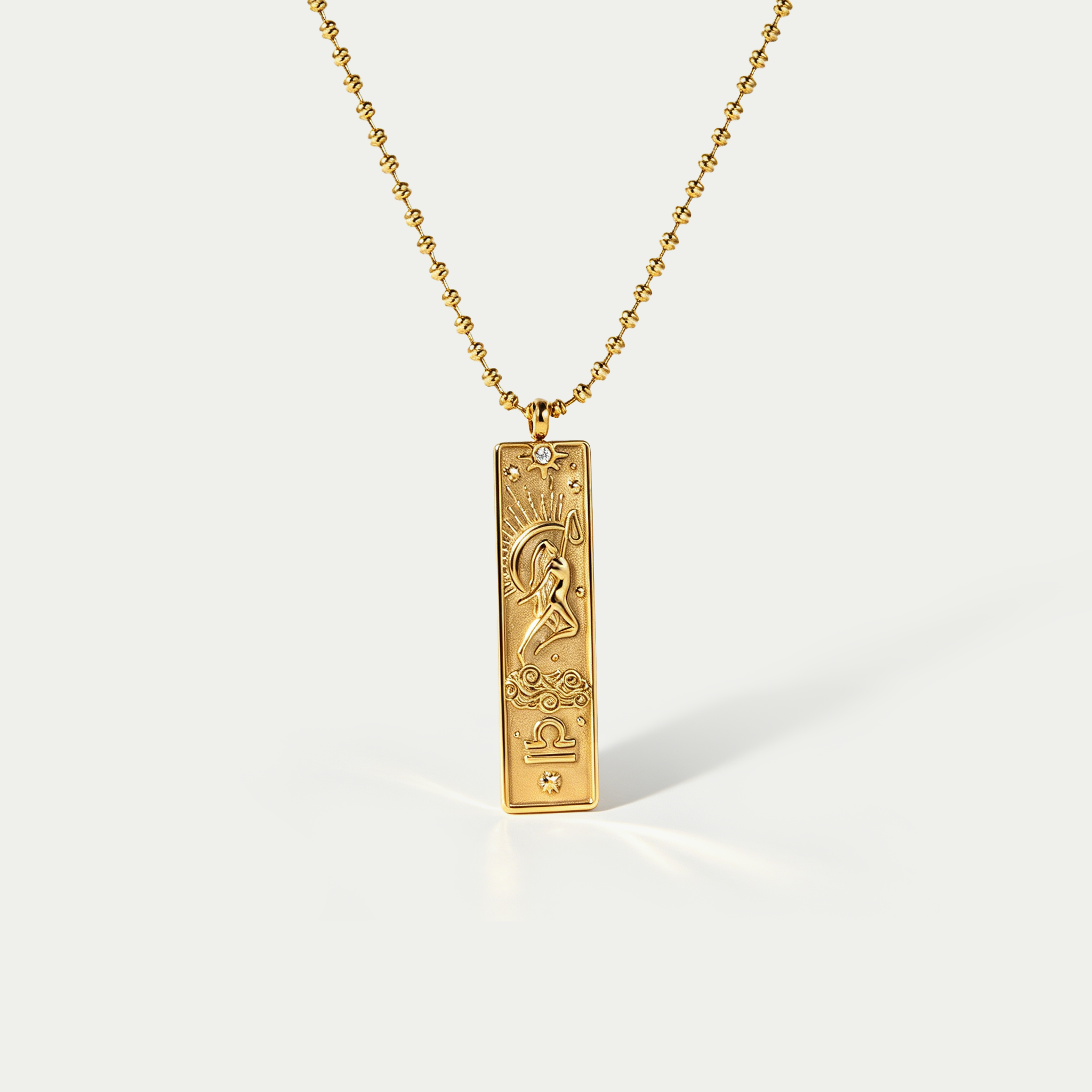 The Zodiac Arcana Tarot Necklace | 18K Gold Plated Cosmic Talisman