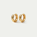 The Chroma Cosmic Chunky Hoops | 18K Gold Plated Colorful Starburst Earring