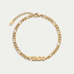The Custom Zodiac Identity Figaro Chain | 2-in-1 Bracelet & Anklet