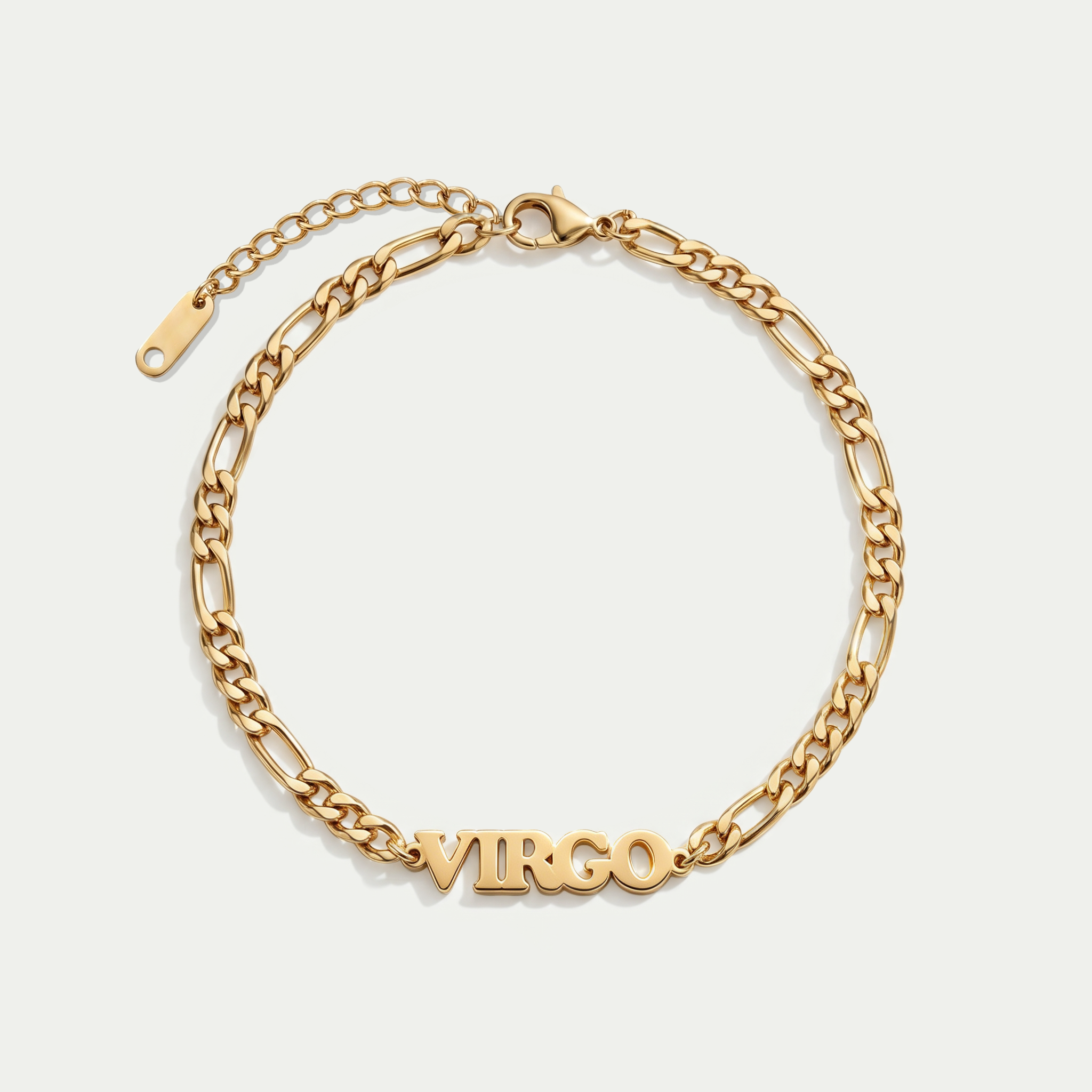The Custom Zodiac Identity Figaro Chain | 2-in-1 Bracelet & Anklet