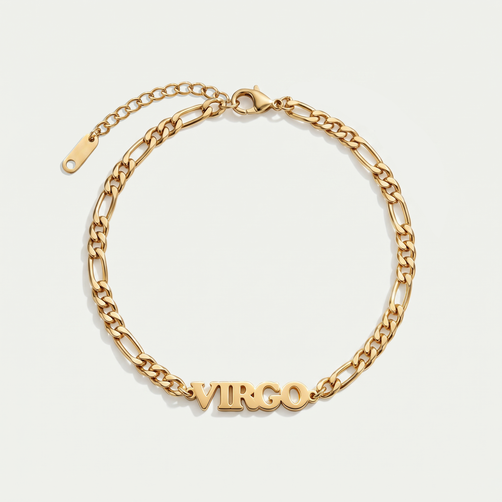 The Custom Zodiac Identity Figaro Chain | 2-in-1 Bracelet & Anklet