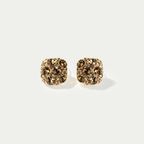 The Amber Radiant Square Studs
