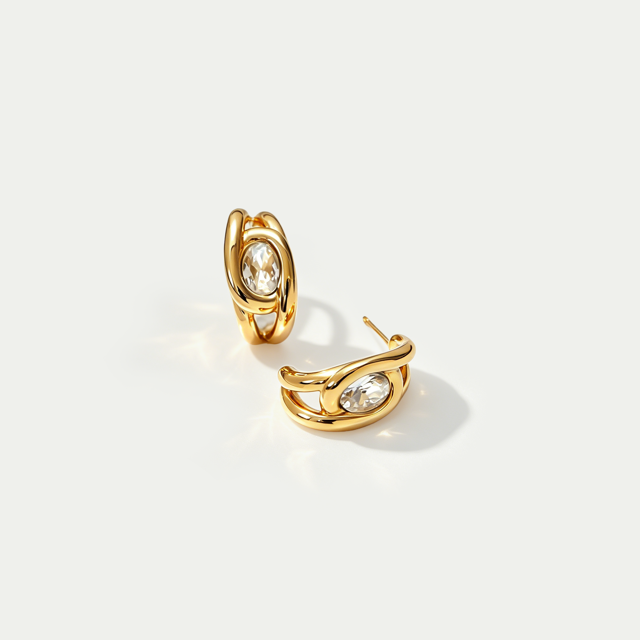 The Celestial Curated Ear Stack | 18K Gold Plated 3-Piece Mix Set