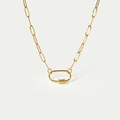 The Sunburst Carabiner Paperclip Chain Necklace