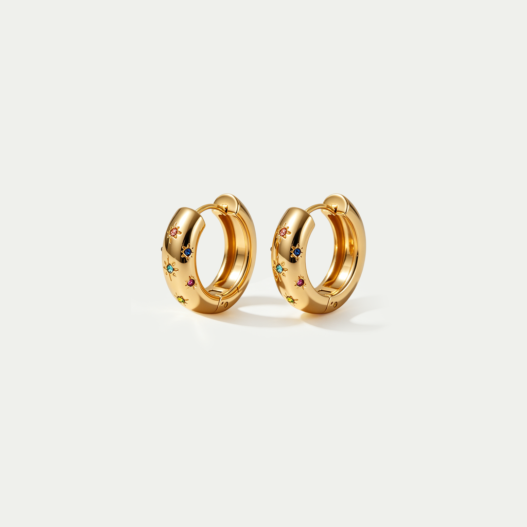 The Starburst Chunky Dome Hoops