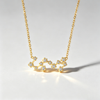 The Star-Map Constellation Necklace | 18K Gold Plated Crystal Link Piece