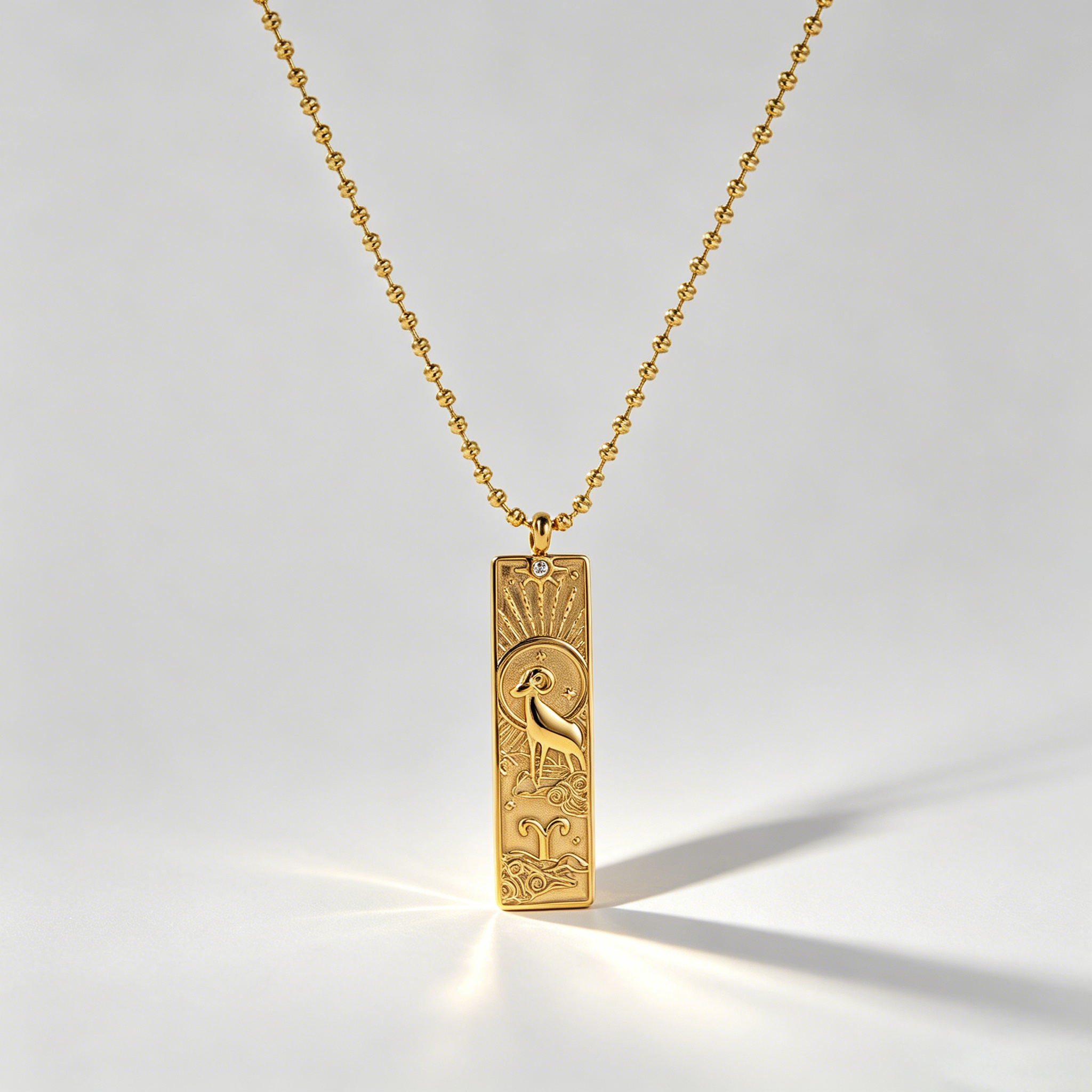 The Zodiac Arcana Tarot Necklace | 18K Gold Plated Cosmic Talisman