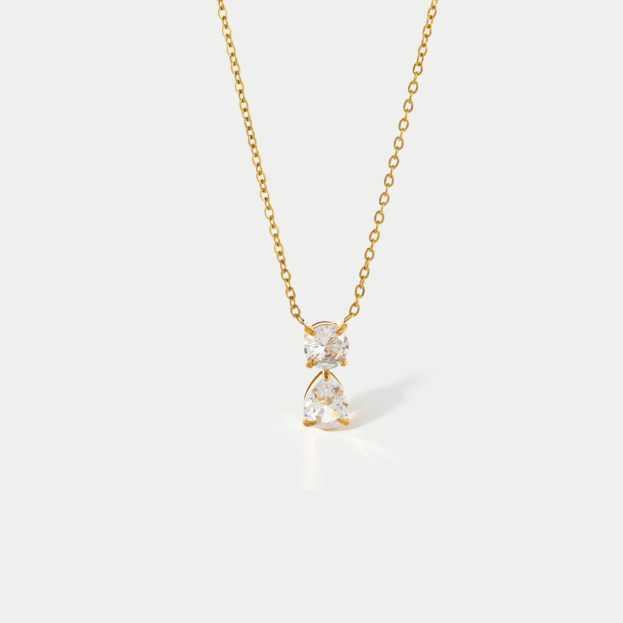 The Solitaire Birthstone Droplet Necklace