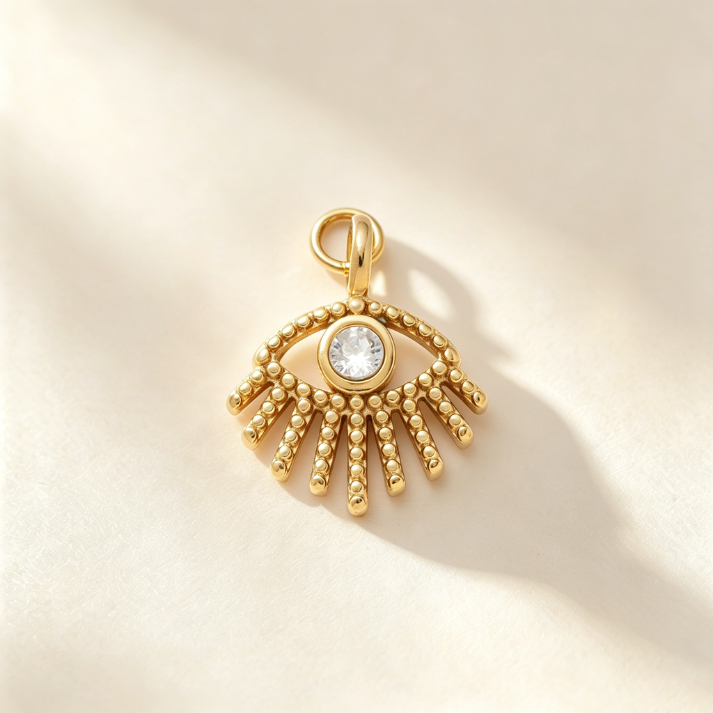 Astar Vintage Talisman Pendant Only | 18K Gold Plated PVD Waterproof DIY Charm for Living Clasp