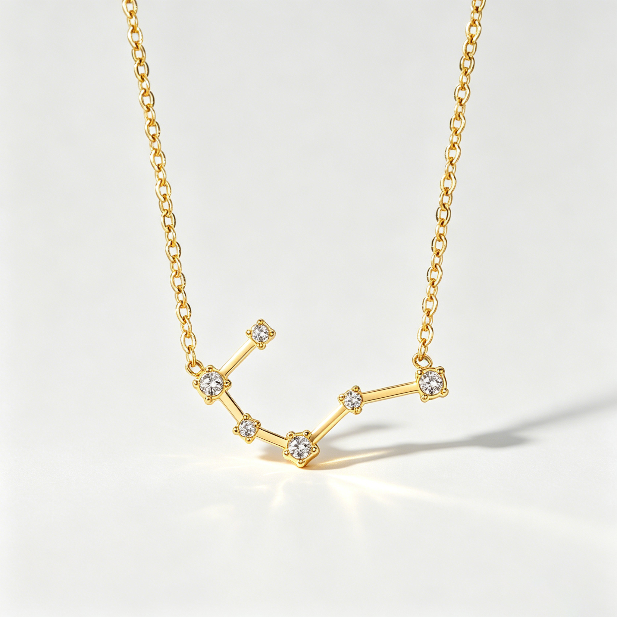 The Star-Map Constellation Necklace | 18K Gold Plated Crystal Link Piece