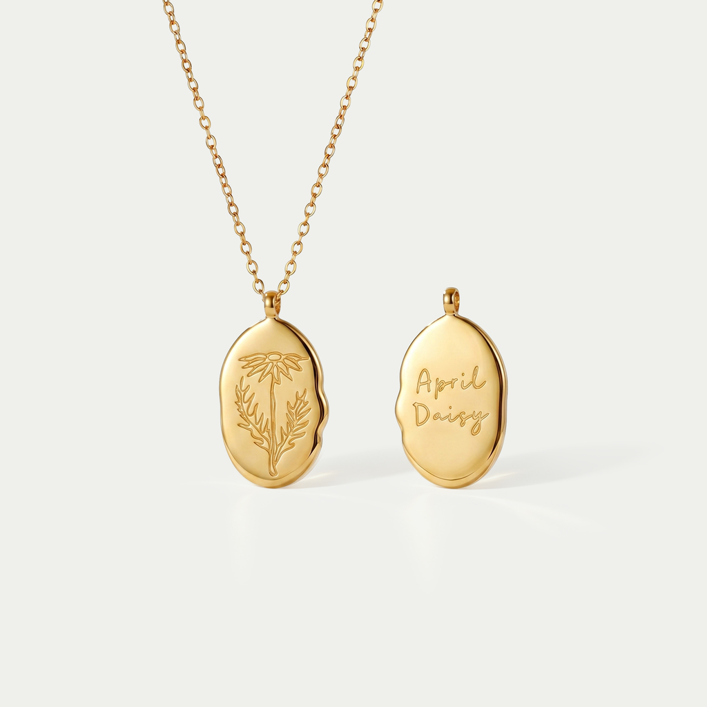 The Botanical Month Flower Pendant Necklace