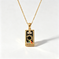 The Arcana Tarot Card Necklace | Vintage 18K Gold Plated Talisman