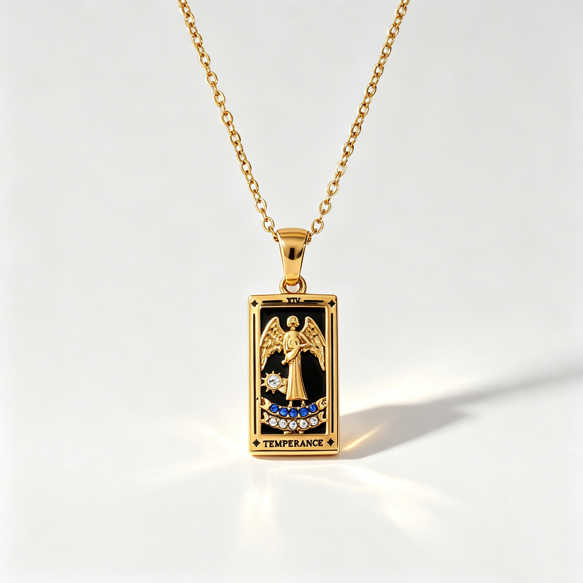 The Arcana Tarot Card Necklace | Vintage 18K Gold Plated Talisman