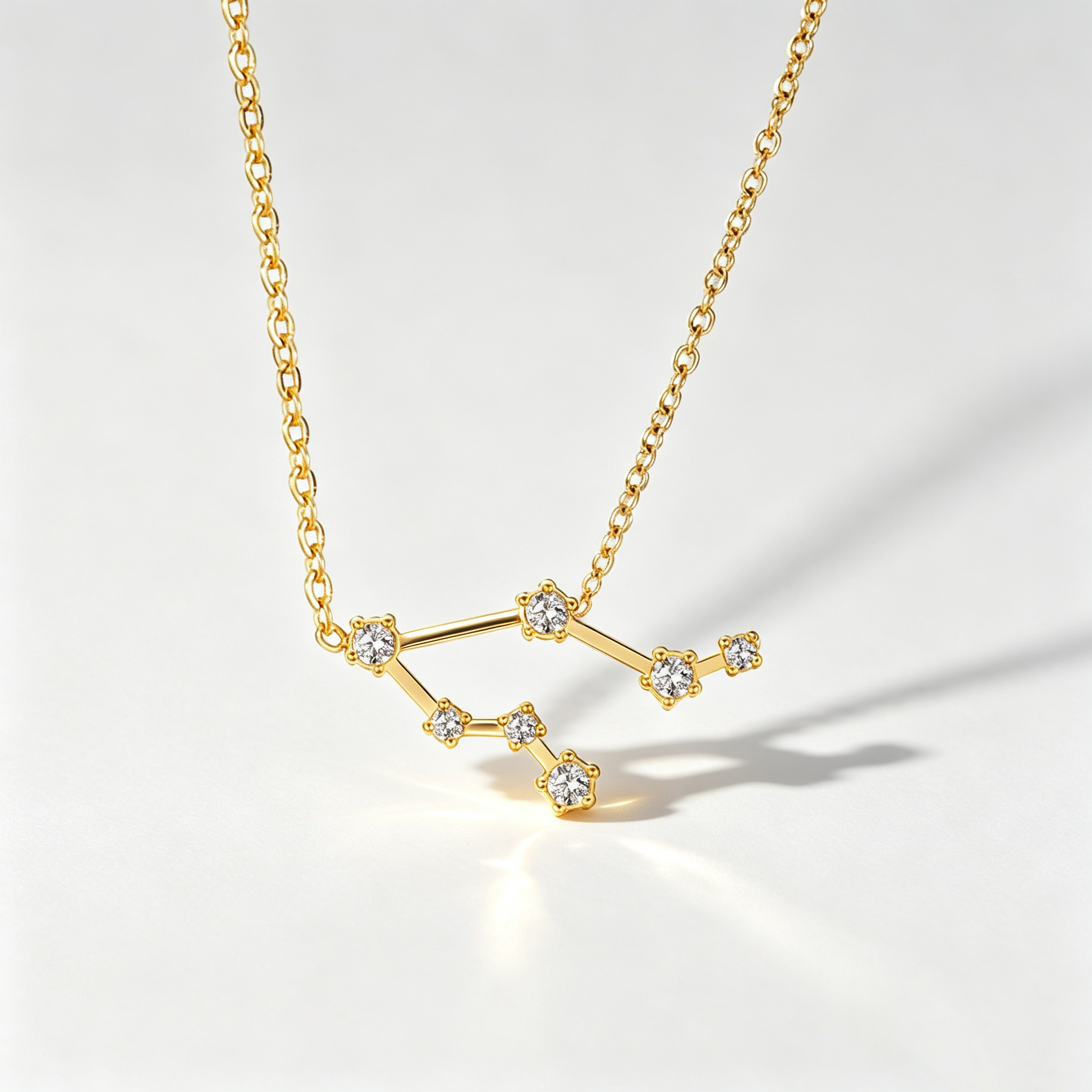 The Star-Map Constellation Necklace | 18K Gold Plated Crystal Link Piece