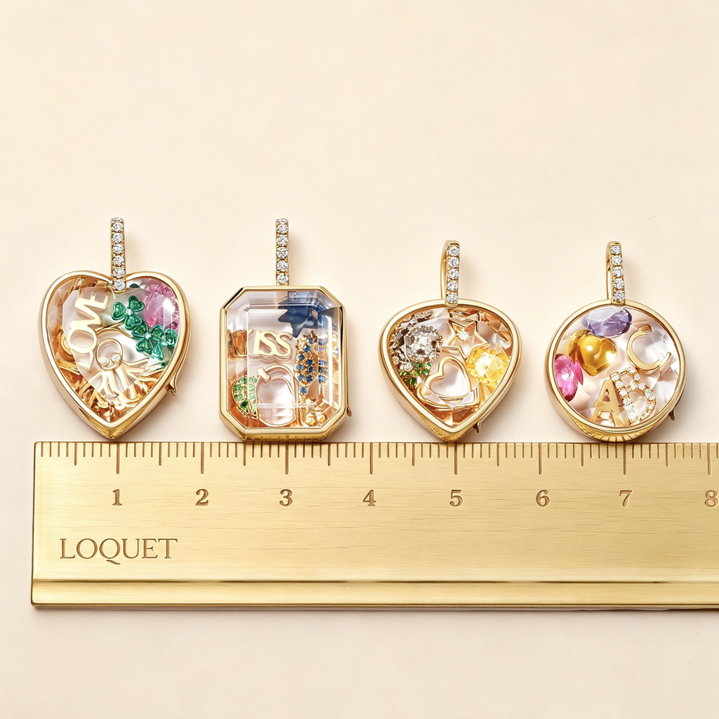 The Memory Vault Openable Locket | 18K Gold Plated Clear Fillable Necklace
