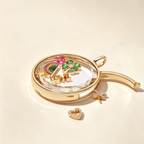 The Memory Vault Openable Locket | 18K Gold Plated Clear Fillable Necklace