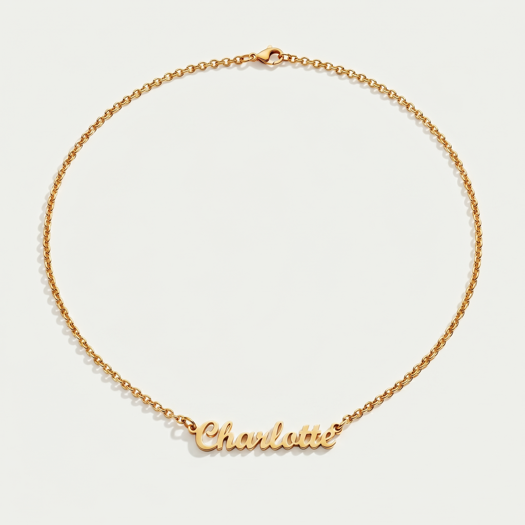 The Signature Name Necklace | 18K Gold Plated Bespoke Font Jewelry