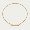 The Signature Name Necklace | 18K Gold Plated Bespoke Font Jewelry