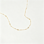 Astra Marquis Cubic Zirconia Layering Chain Necklace - 18K Gold Plated