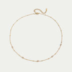 Astra Marquis Cubic Zirconia Layering Chain Necklace - 18K Gold Plated