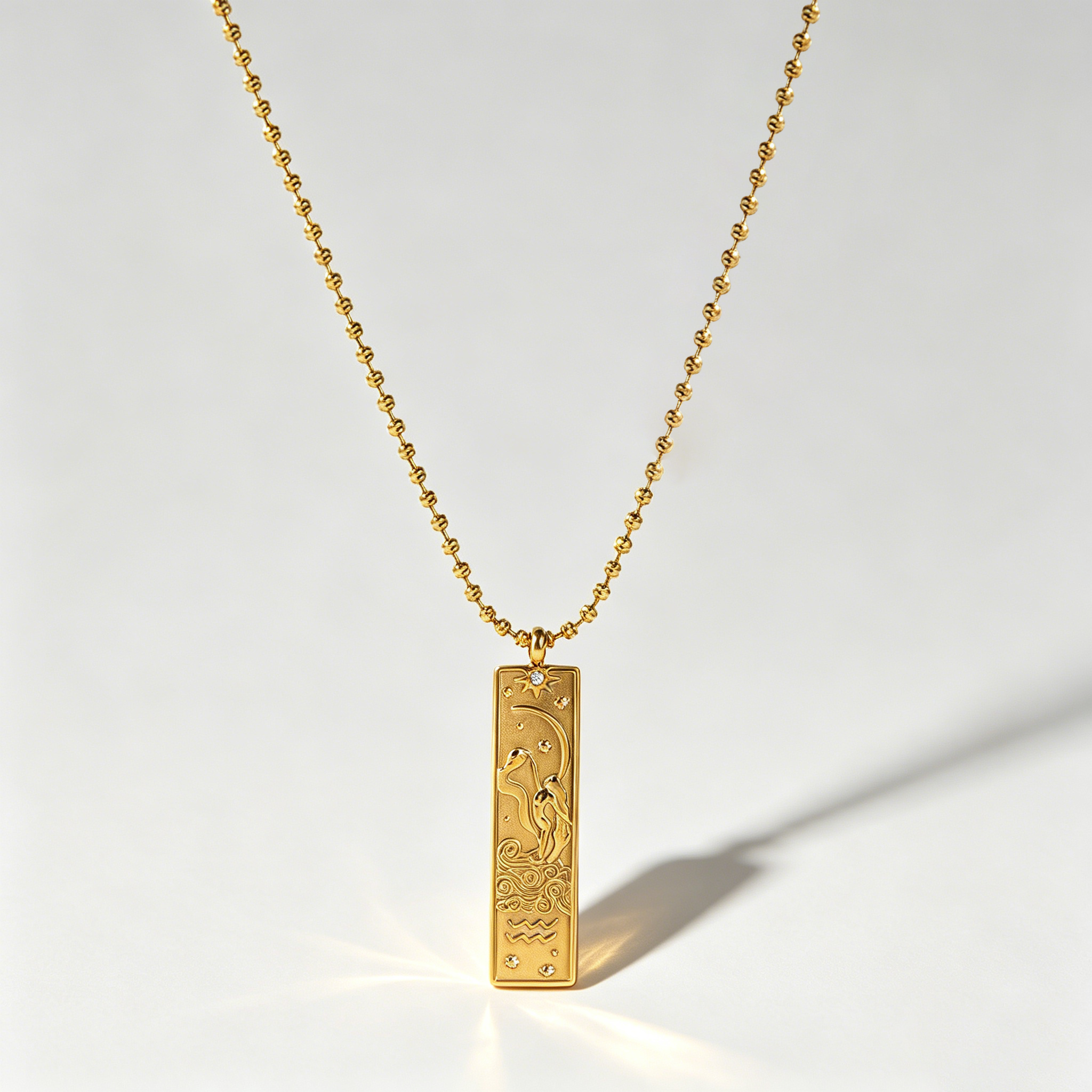The Zodiac Arcana Tarot Necklace | 18K Gold Plated Cosmic Talisman