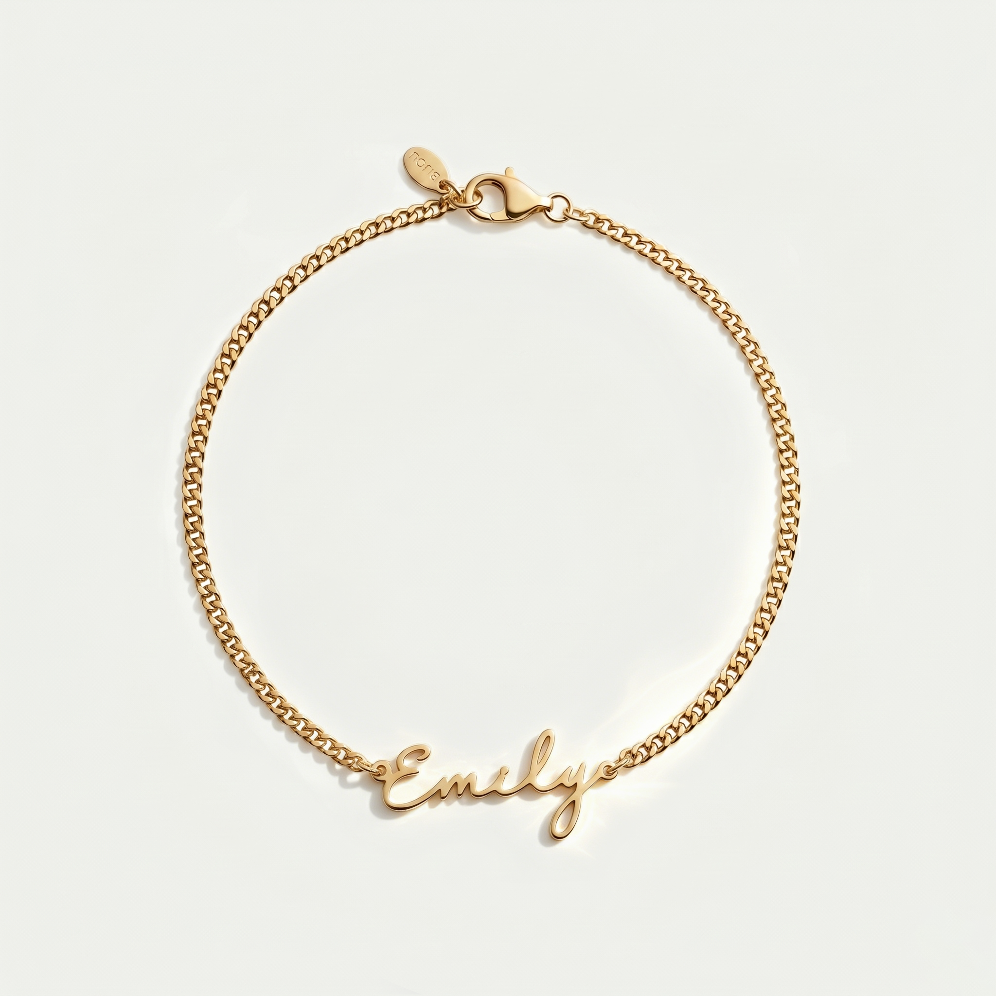 The Aura Script Name Bracelet | 18K Gold Plated Floating Identity Jewelry