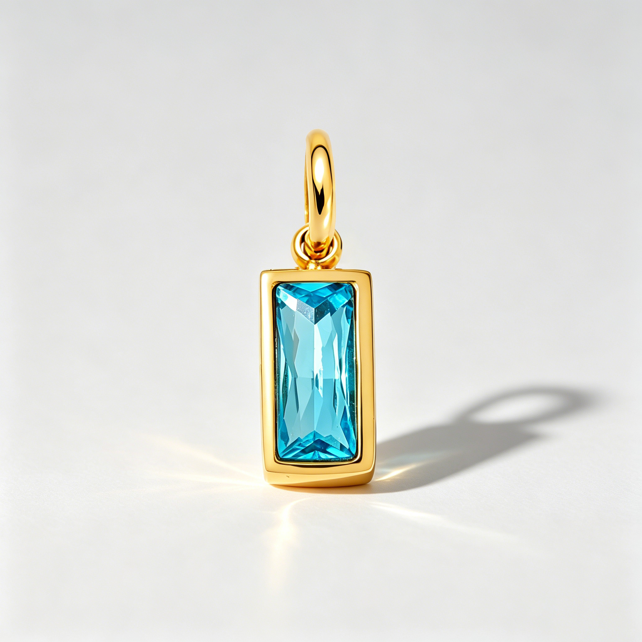 The Solaris Birthstone Charm | 18K Gold Plated Vintage Sunburst Pendant