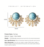 The Mist Aura Sunburst Fan Studs
