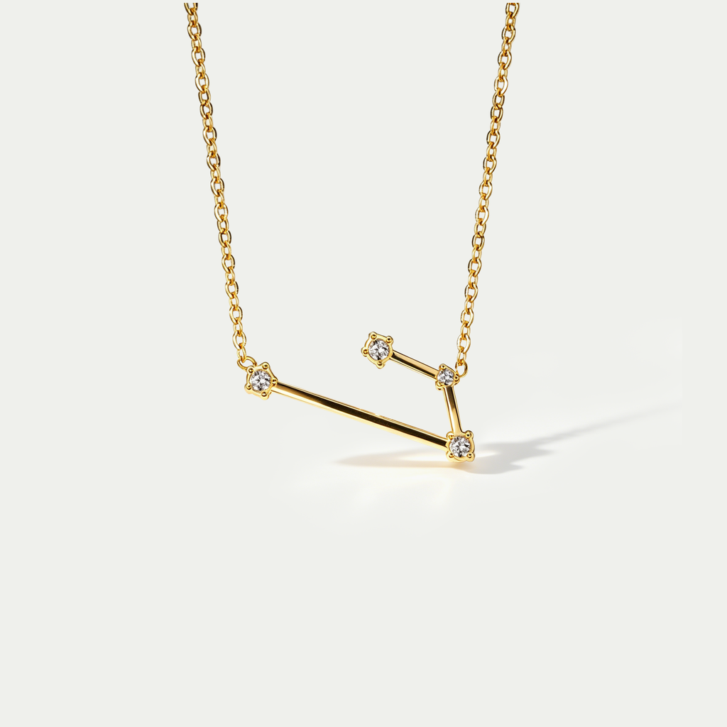 The Star-Map Constellation Necklace | 18K Gold Plated Crystal Link Piece