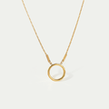 The Vintage Grooved Spring Clasp Chain Necklace