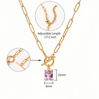 The  Heritage Birthstone Toggle Necklace