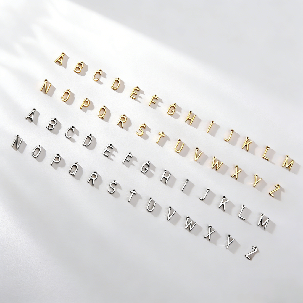 The Minimalist Initial Charm | 18K Gold & Silver Identity Atelier Piece
