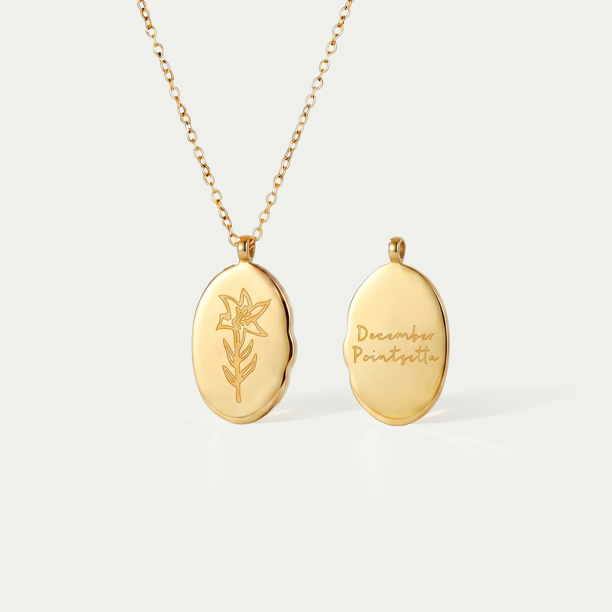 The Botanical Month Flower Pendant Necklace