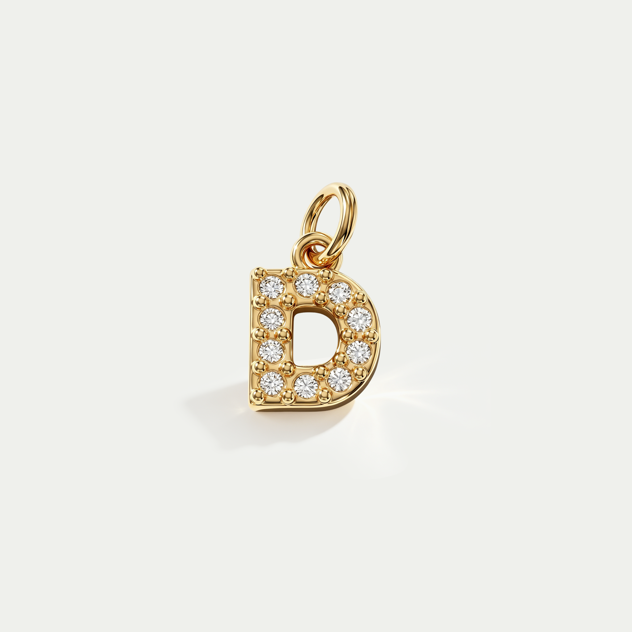 The Modernist Initial Letter Charm