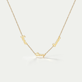 The Lineage Multi-Name Necklace | 18K Gold Plated Customizable Family Talisman