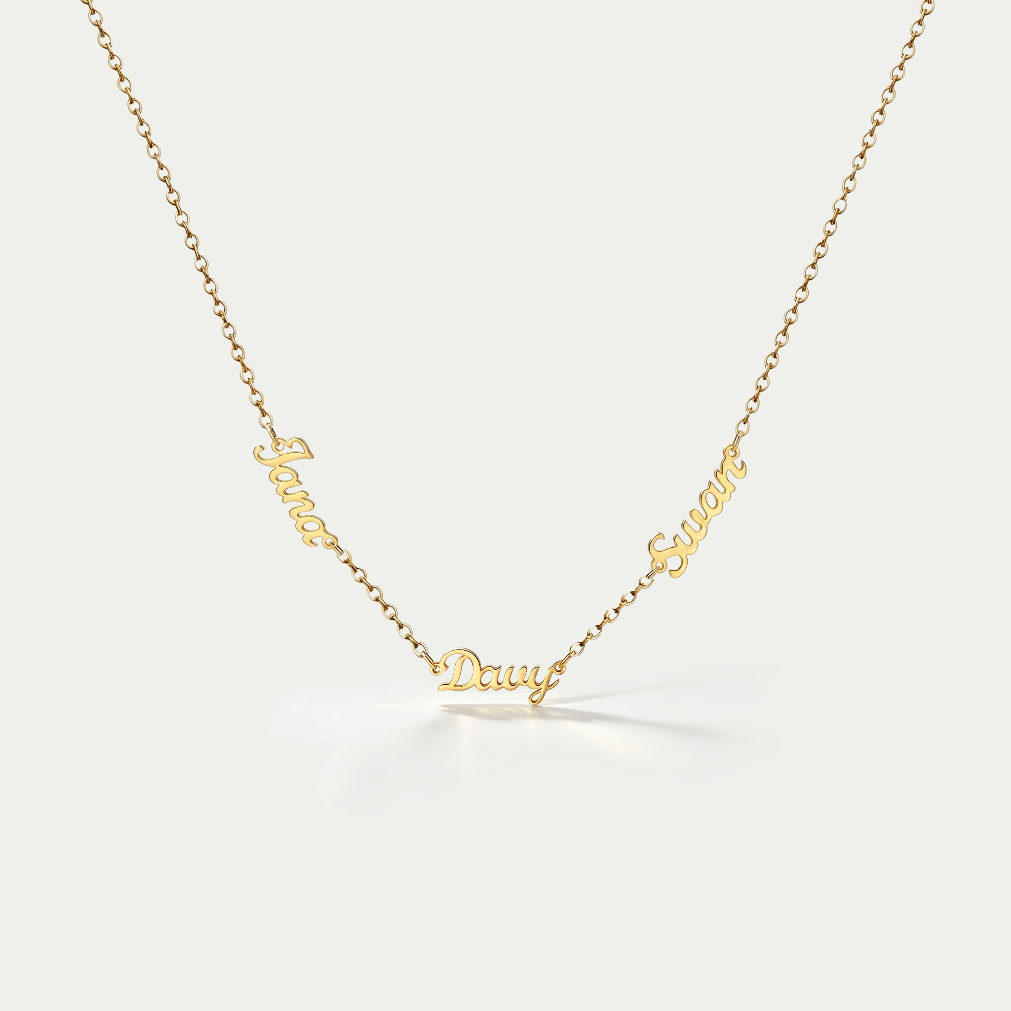The Lineage Multi-Name Necklace | 18K Gold Plated Customizable Family Talisman