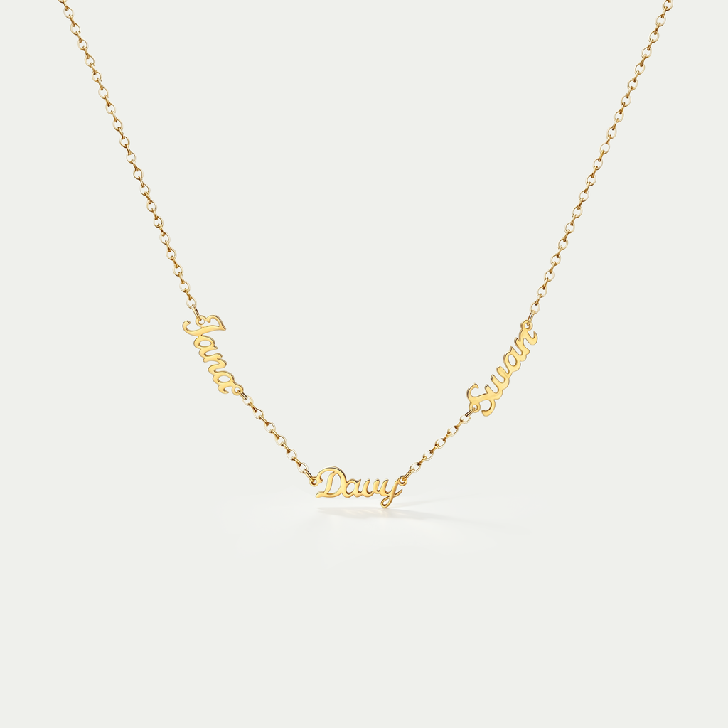 The Intertwined Multi-Name Necklace