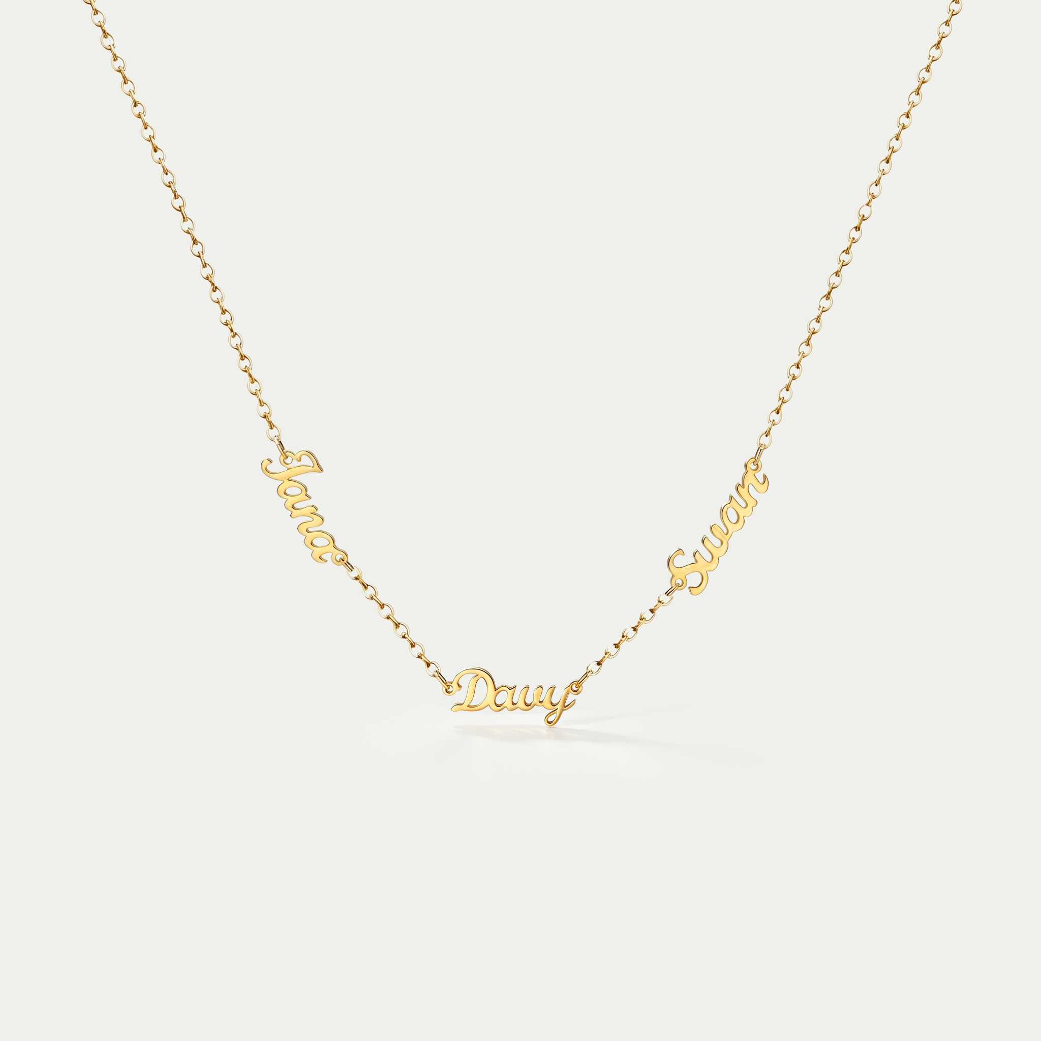 The Intertwined Multi-Name Necklace