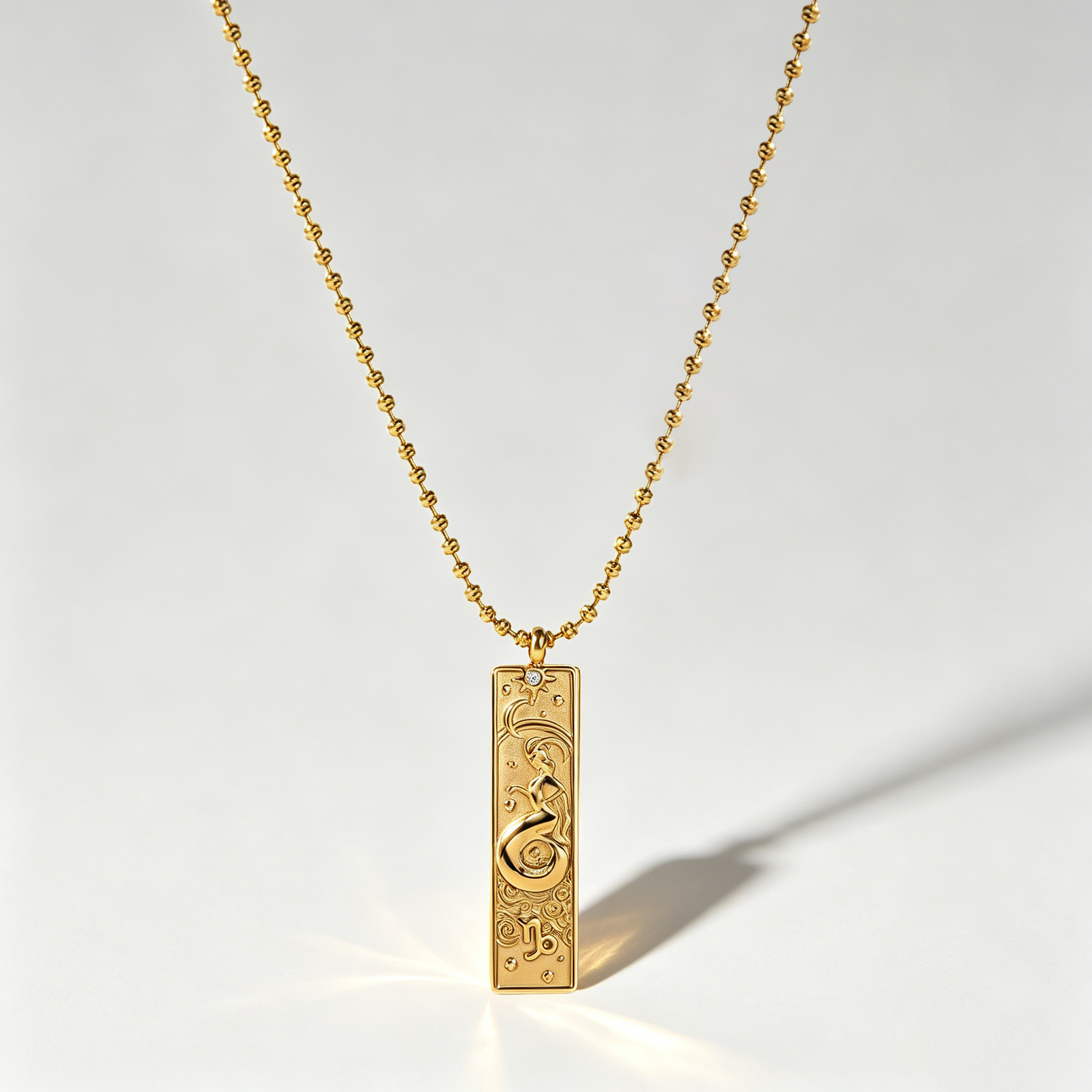 The Zodiac Arcana Tarot Necklace | 18K Gold Plated Cosmic Talisman