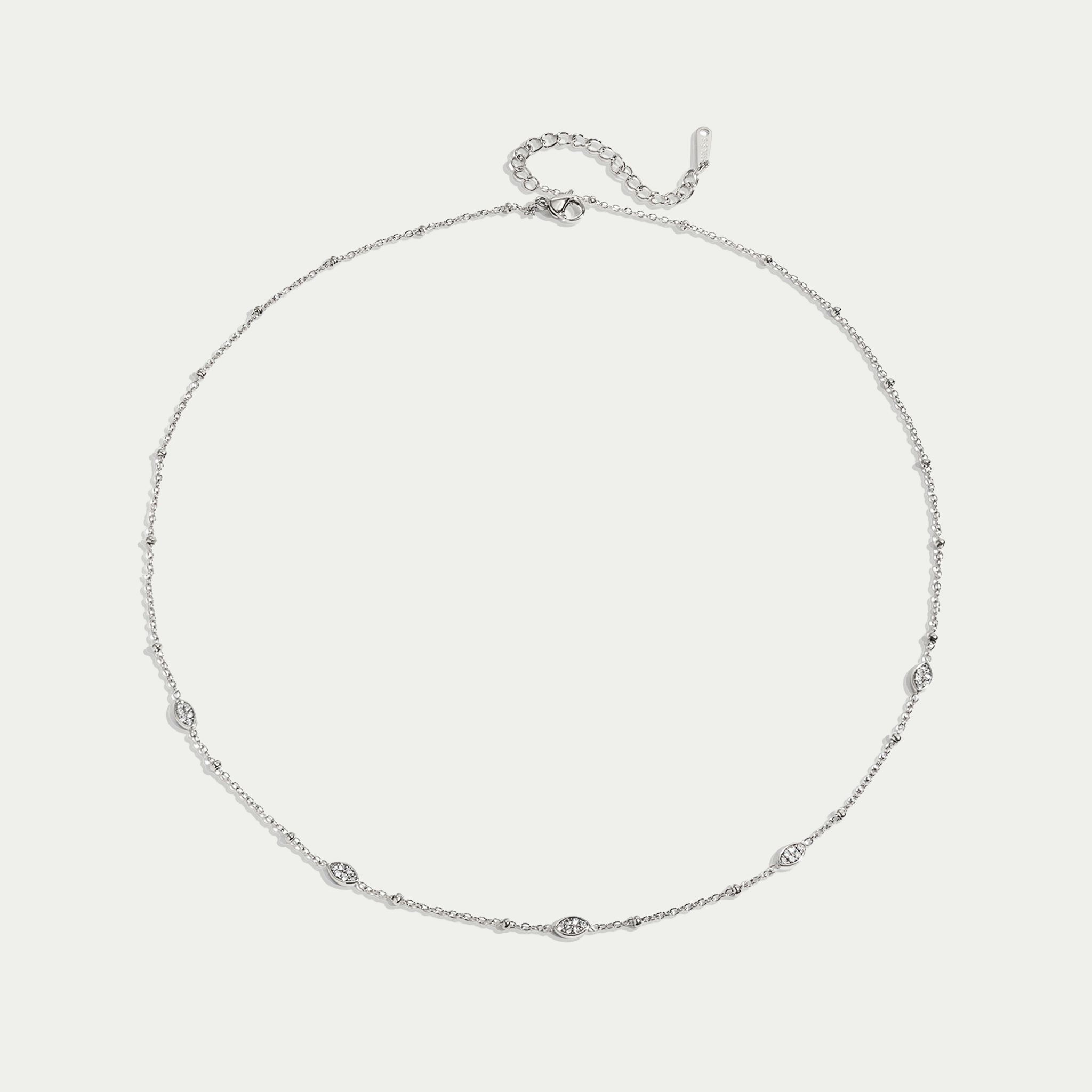 Astra Marquis Cubic Zirconia Layering Chain Necklace - 18K Gold Plated