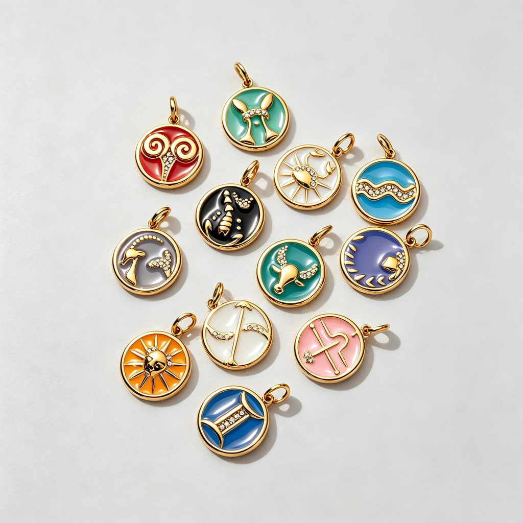 The Arcana Enamel Zodiac Medal