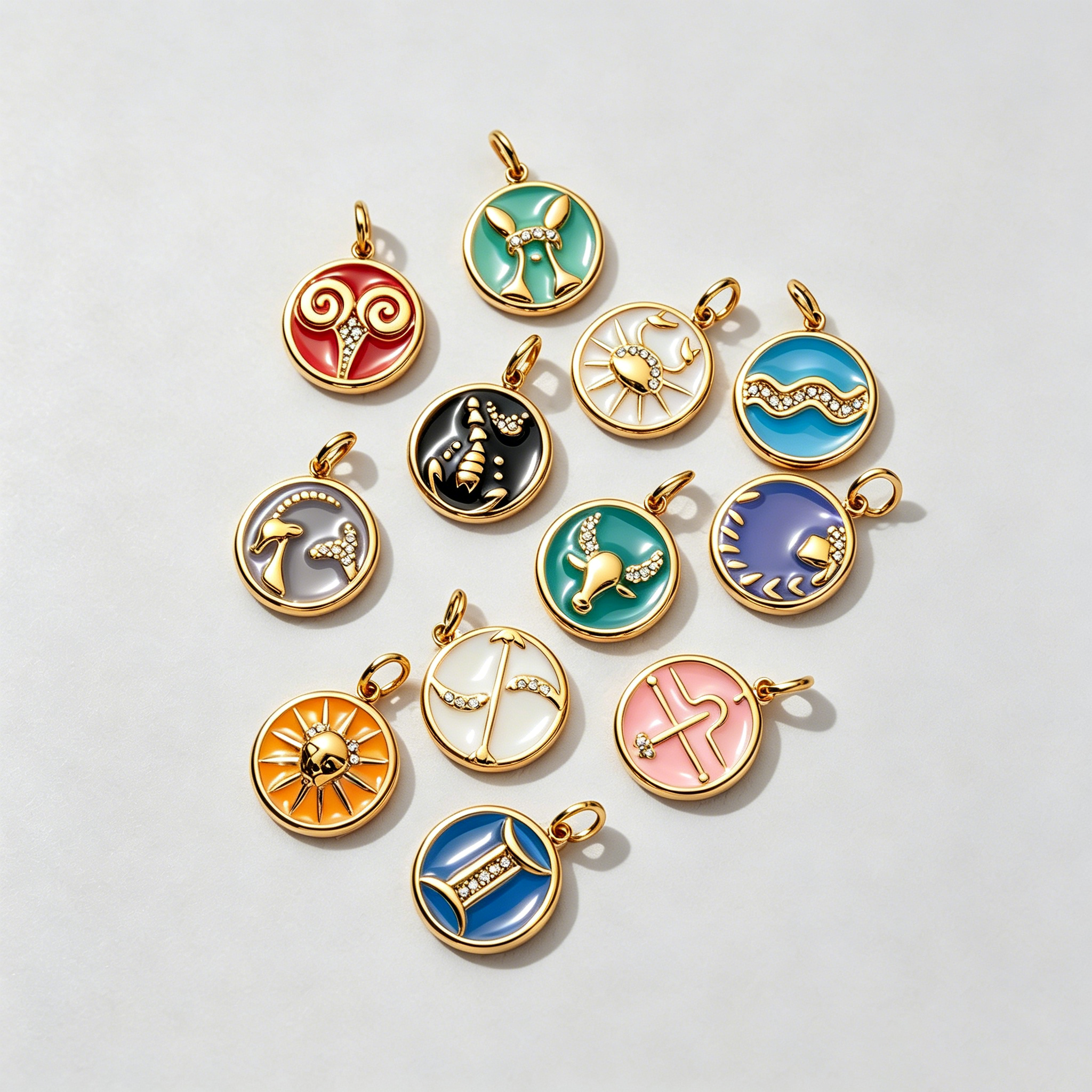 The Arcana Enamel Zodiac Medal