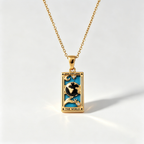 The Arcana Tarot Card Necklace | Vintage 18K Gold Plated Talisman