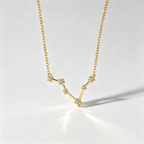 The Star-Map Constellation Necklace | 18K Gold Plated Crystal Link Piece