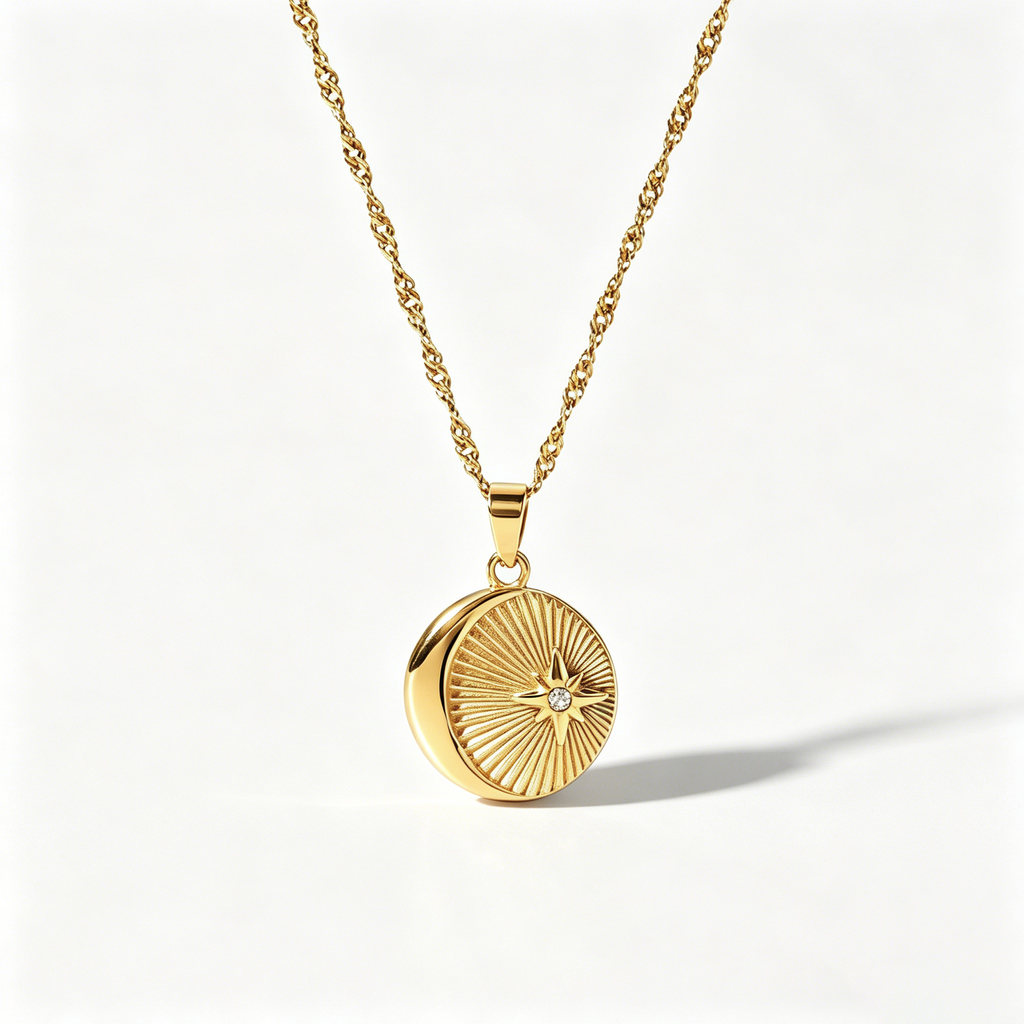 The Selene & Stella Celestial Necklace | 18K Gold Plated Colorful Cosmic Piece