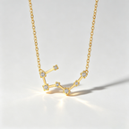 The Star-Map Constellation Necklace | 18K Gold Plated Crystal Link Piece